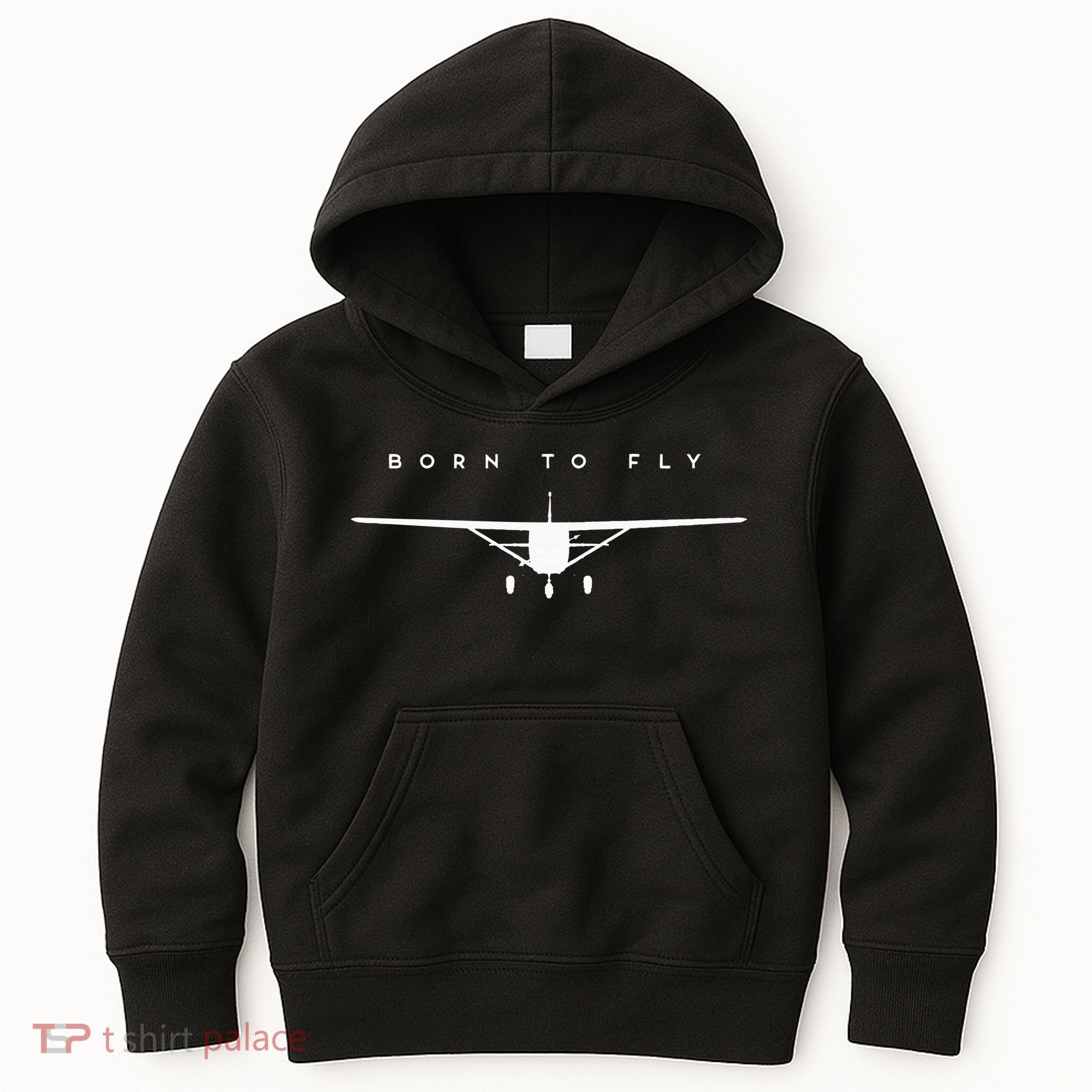 Single Engine Prop Airplane Born to Fly Kids Hoodie