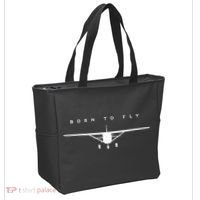 Single Engine Prop Airplane Born to Fly Tote Bag thumb 2