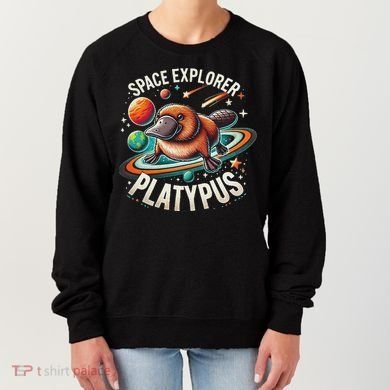Space Explorer Platypus Platypus VenomPlatypus Flosser Women's Sweatshirt