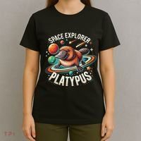 Space Explorer Platypus Platypus VenomPlatypus Flosser T-Shirt thumb 4