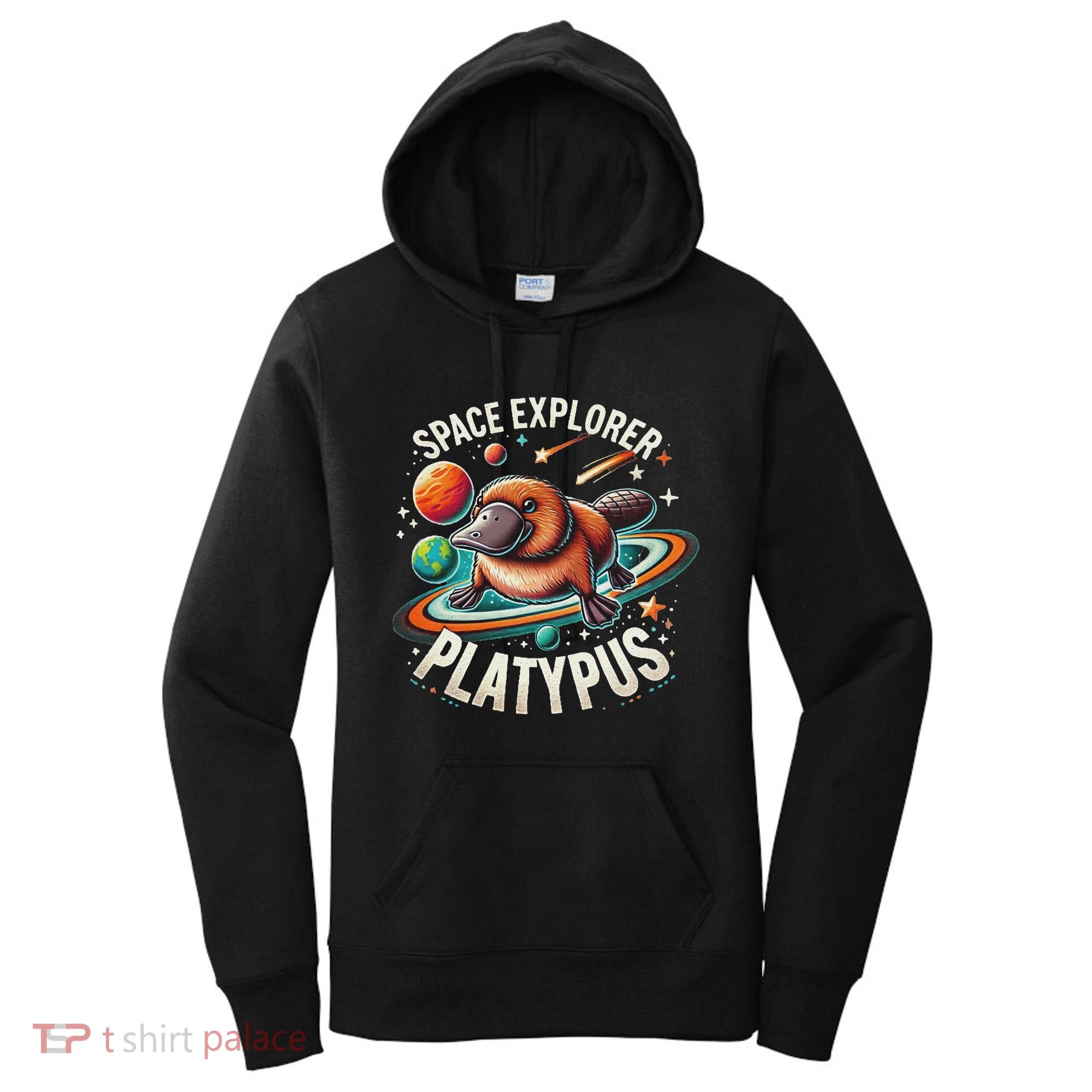 Space Explorer Platypus Platypus VenomPlatypus Flosser Women's Hoodie