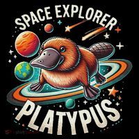 Space Explorer Platypus Platypus VenomPlatypus Flosser Mousepad thumb 1