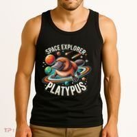 Space Explorer Platypus Platypus VenomPlatypus Flosser Tank Top thumb 3