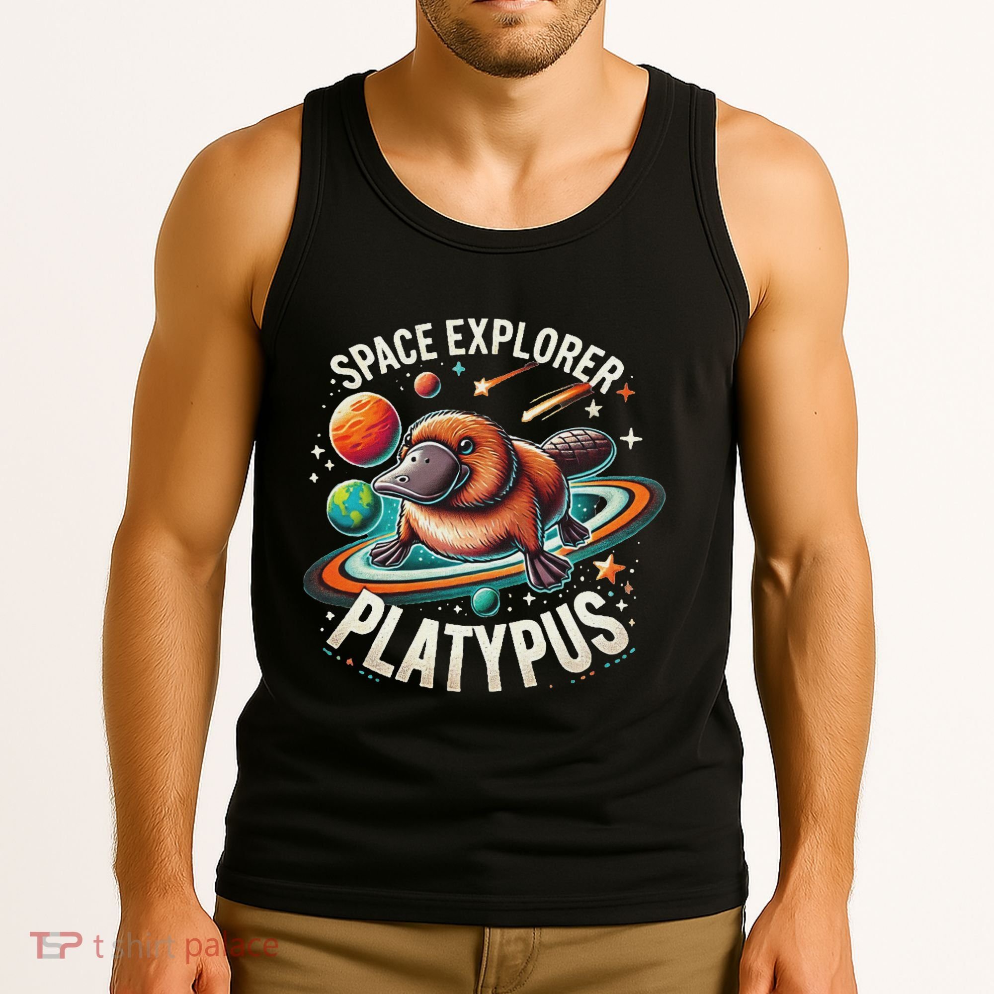 Space Explorer Platypus Platypus VenomPlatypus Flosser Tank Top