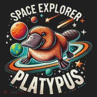 Space Explorer Platypus Platypus VenomPlatypus Flosser Golf Towel thumb 3