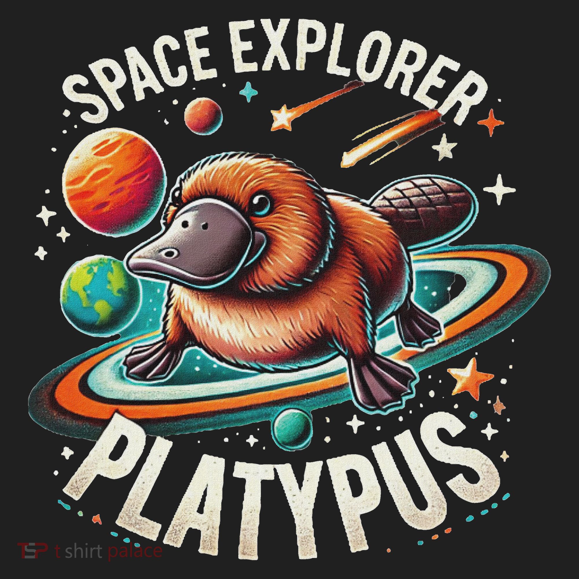 Space Explorer Platypus Platypus VenomPlatypus Flosser Golf Towel