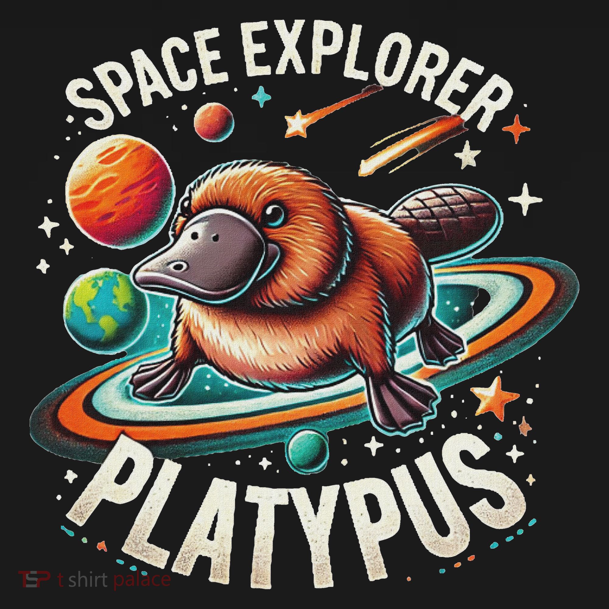 Space Explorer Platypus Platypus VenomPlatypus Flosser Toddler T-Shirt