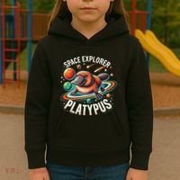 Space Explorer Platypus Platypus VenomPlatypus Flosser Kids Hoodie thumb 3
