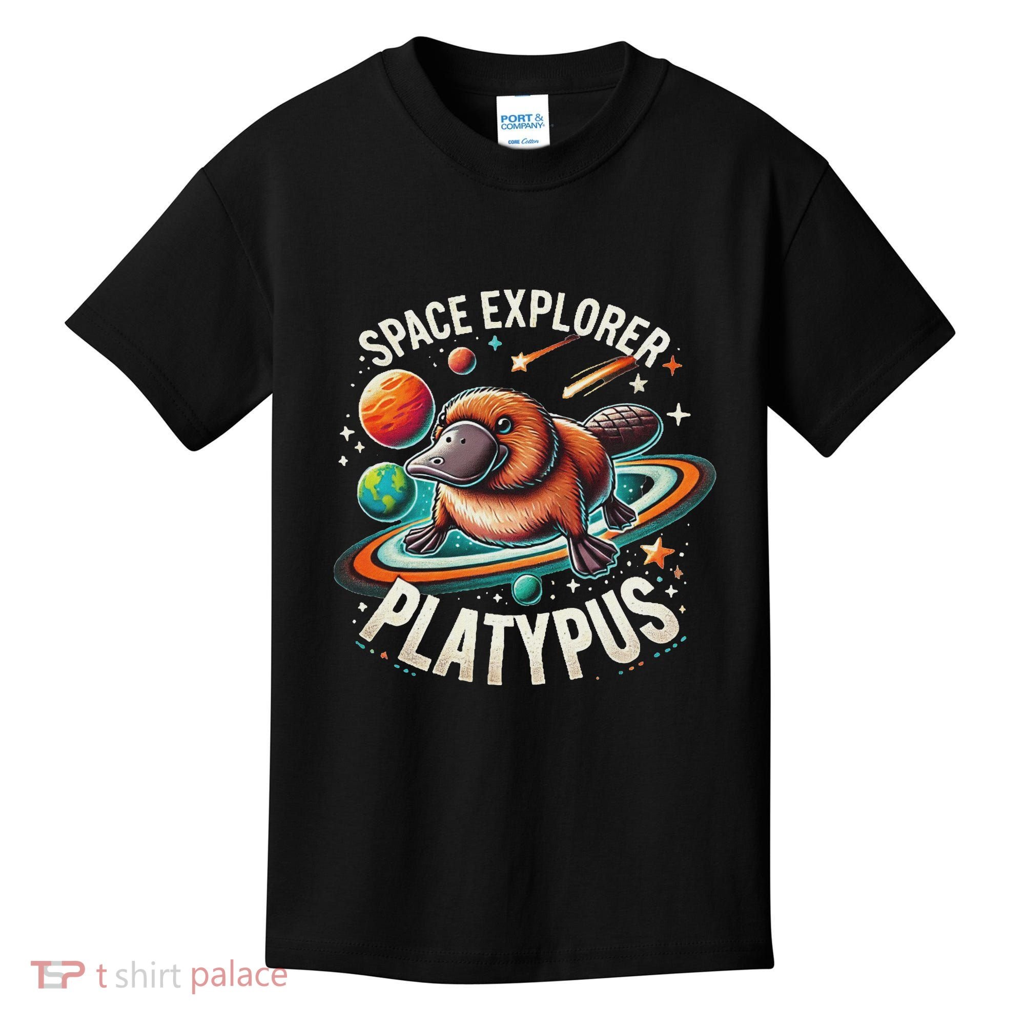 Space Explorer Platypus Platypus VenomPlatypus Flosser Kids T-Shirt