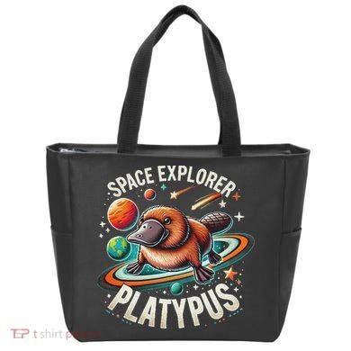 Space Explorer Platypus Platypus VenomPlatypus Flosser Tote Bag