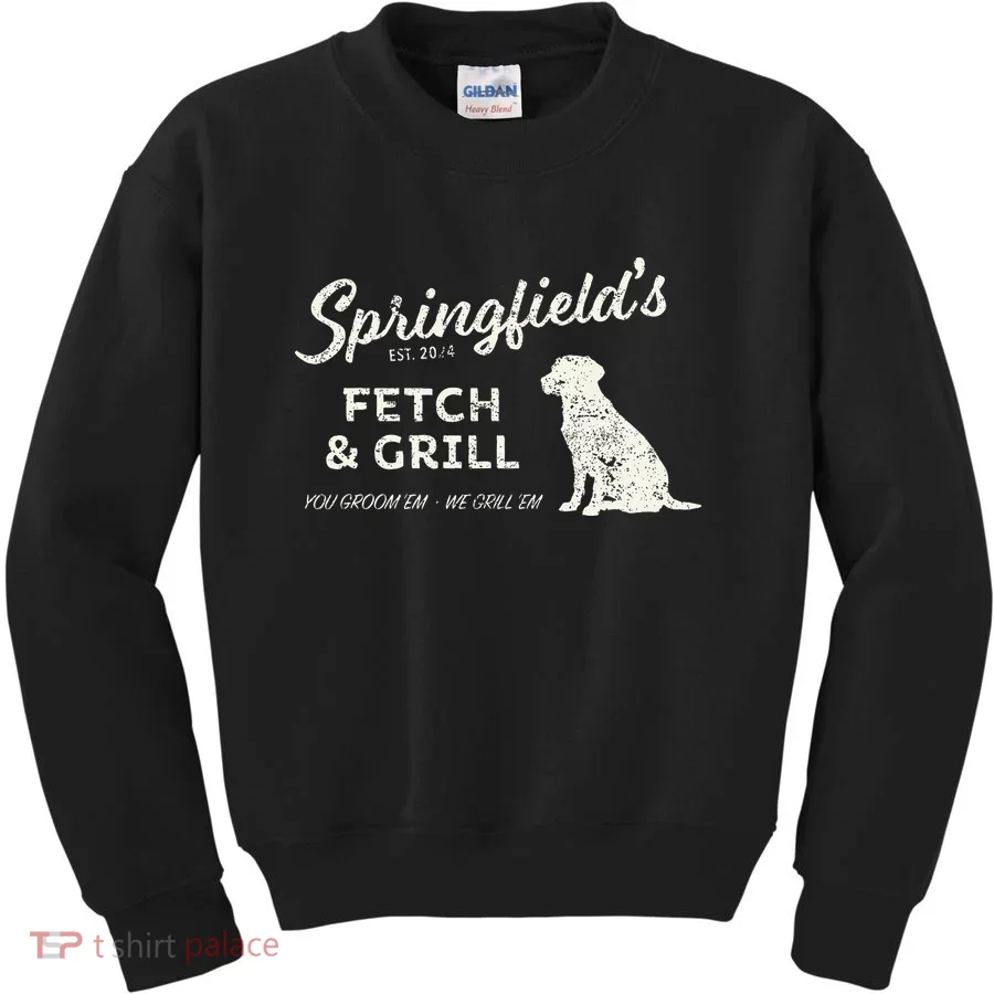 Springfield Eating Pets Fetch & Grill Kids Sweatshirt