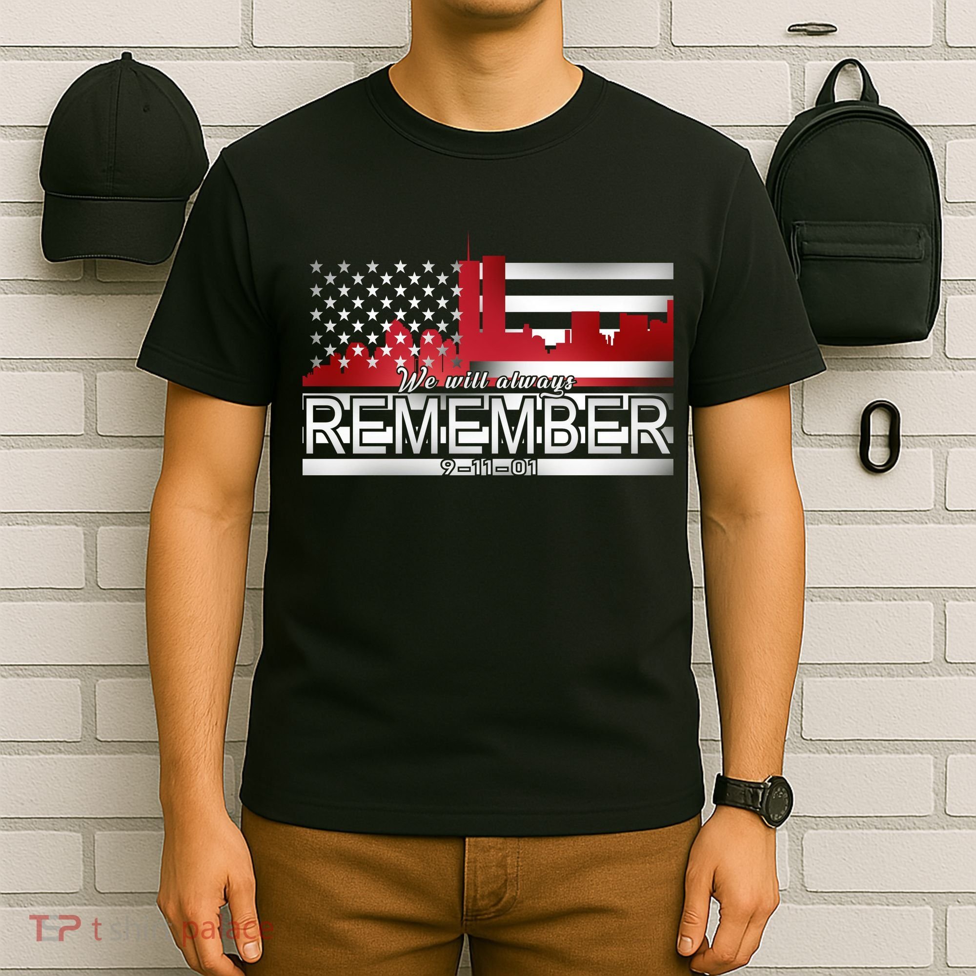 September 11th We Will Always Remember 9-11-01 T-Shirt