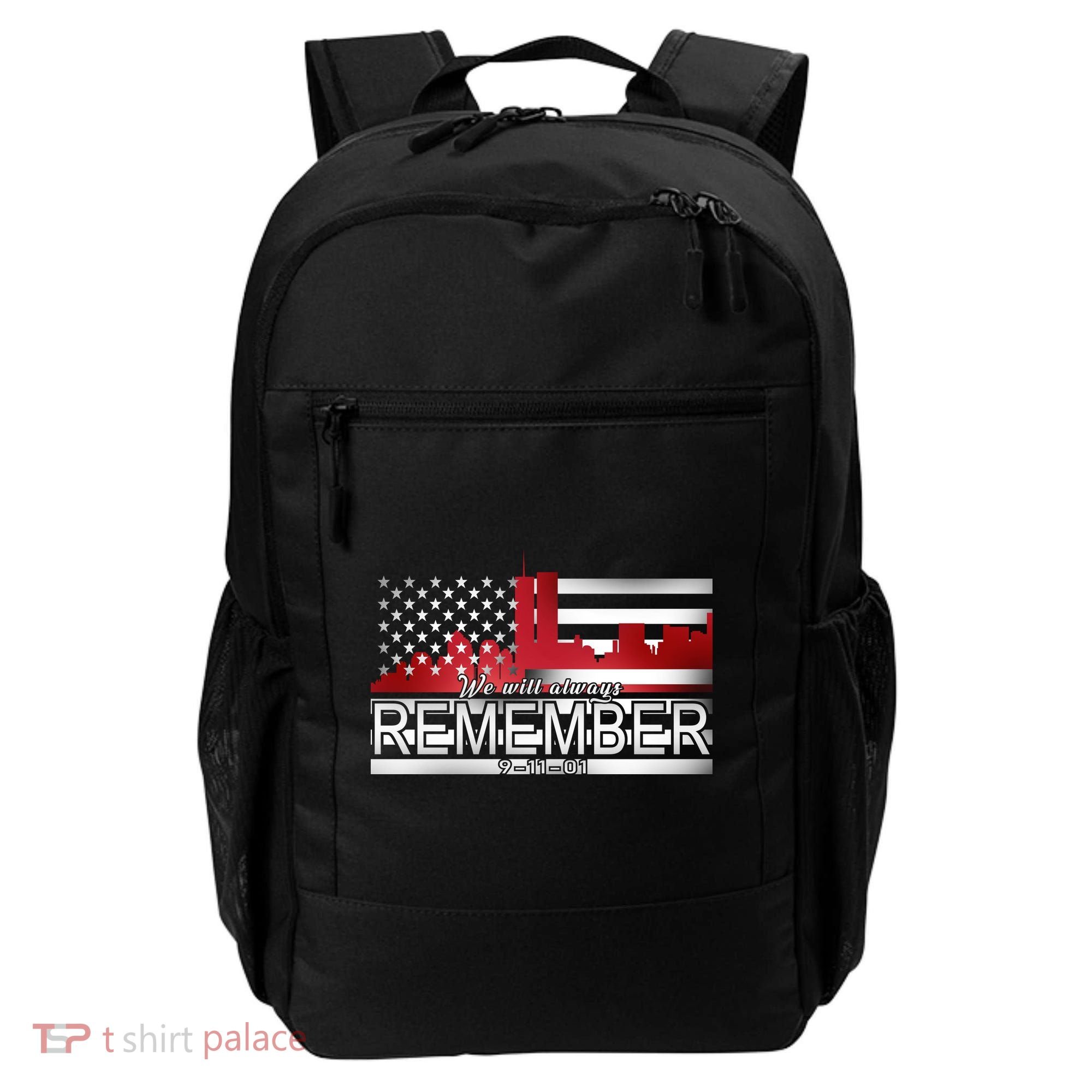 September 11th We Will Always Remember 9-11-01 Backpack