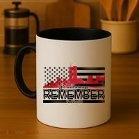 September 11th We Will Always Remember 9-11-01 Coffee Mug thumb 4