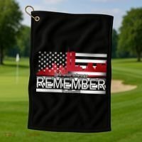 September 11th We Will Always Remember 9-11-01 Golf Towel thumb 1