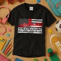 September 11th We Will Always Remember 9-11-01 Kids T-Shirt thumb 3
