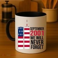 September 2001 We Will Never Forgot 20Th Anniversary 9-11 Coffee Mug thumb 4