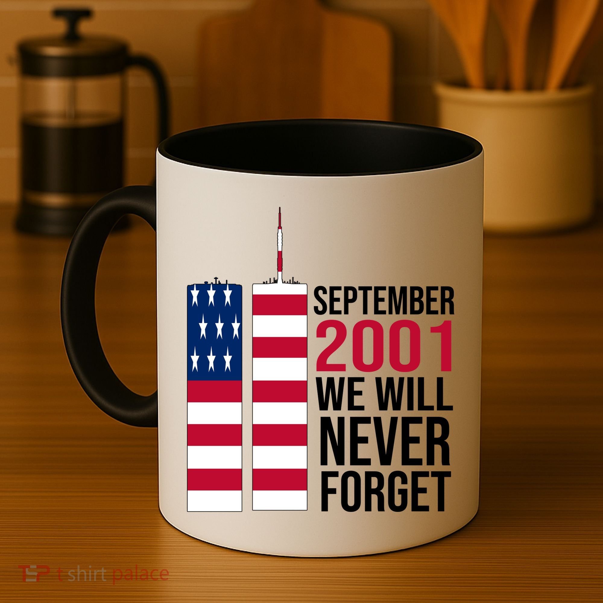 September 2001 We Will Never Forgot 20Th Anniversary 9-11 Coffee Mug