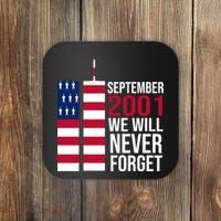 September 2001 We Will Never Forgot 20Th Anniversary 9-11 Coaster thumb 0