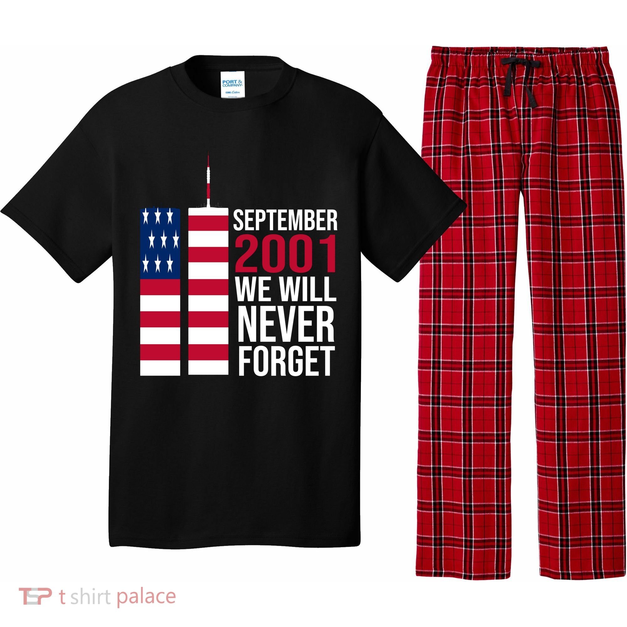 September 2001 We Will Never Forgot 20Th Anniversary 9-11 Pajama Set