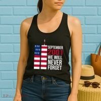 September 2001 We Will Never Forgot 20Th Anniversary 9-11 Women's Tank Top thumb 2