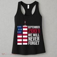 September 2001 We Will Never Forgot 20Th Anniversary 9-11 Women's Tank Top thumb 3