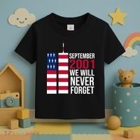 September 2001 We Will Never Forgot 20Th Anniversary 9-11 Toddler T-Shirt thumb 3