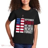 September 2001 We Will Never Forgot 20Th Anniversary 9-11 Kids T-Shirt thumb 2