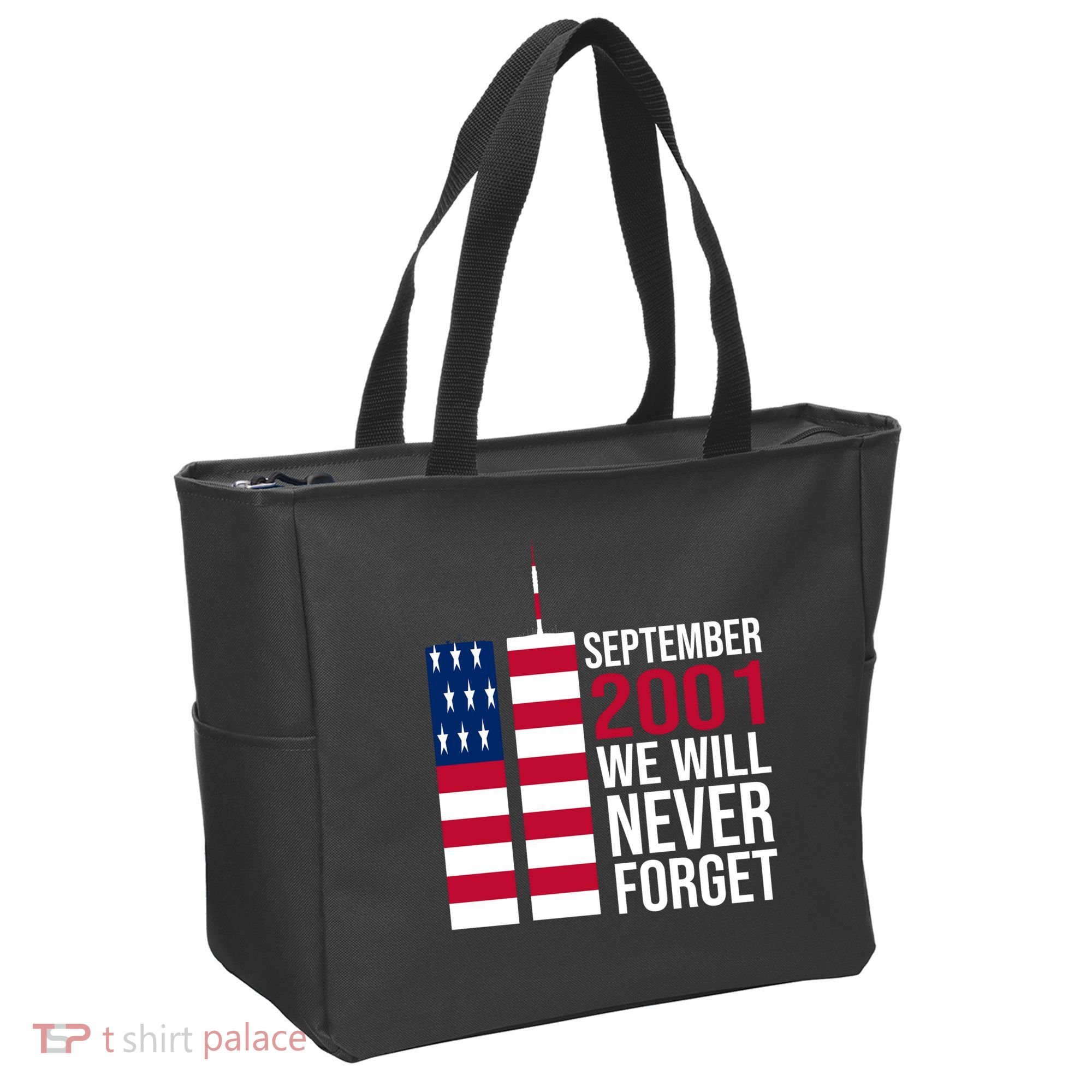 September 2001 We Will Never Forgot 20Th Anniversary 9-11 Tote Bag