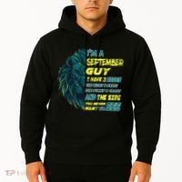 September Birthday Guy Has 3 Sides Sweet Funny Crazy  Hoodie thumb 2