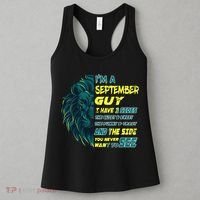 September Birthday Guy Has 3 Sides Sweet Funny Crazy  Women's Tank Top thumb 3