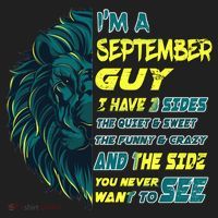 September Birthday Guy Has 3 Sides Sweet Funny Crazy  Hat thumb 2