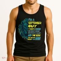 September Birthday Guy Has 3 Sides Sweet Funny Crazy  Tank Top thumb 3
