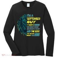 September Birthday Guy Has 3 Sides Sweet Funny Crazy  Women's Long Sleeve Shirt thumb 0