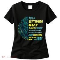 September Birthday Guy Has 3 Sides Sweet Funny Crazy  Women's T-Shirt thumb 0