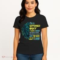 September Birthday Guy Has 3 Sides Sweet Funny Crazy  Women's T-Shirt thumb 4