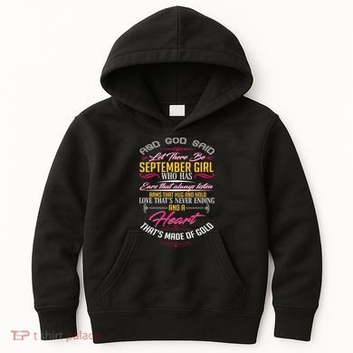 September Girl Always Listens Kids Hoodie