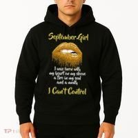 September Girl Born With Fire In My Soul Hoodie thumb 2