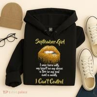 September Girl Born With Fire In My Soul Hoodie thumb 4