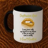 September Girl Born With Fire In My Soul Coffee Mug thumb 2