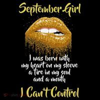 September Girl Born With Fire In My Soul Women's Hoodie thumb 2