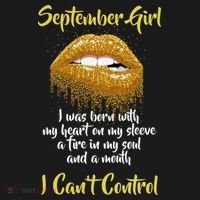 September Girl Born With Fire In My Soul Mousepad thumb 1