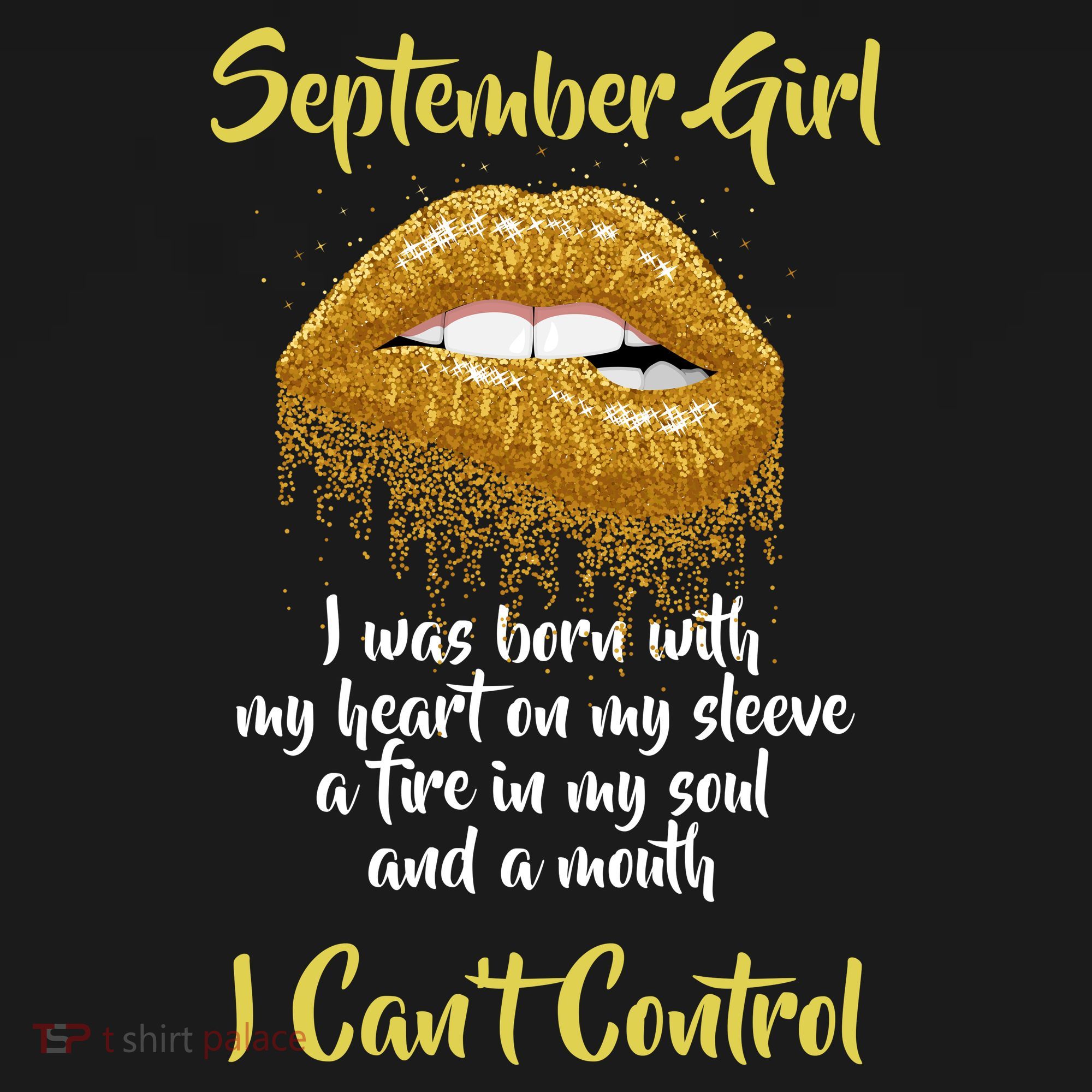 September Girl Born With Fire In My Soul Baby Bodysuit