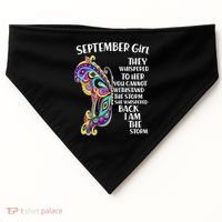 September Girl Paisley Butterfly USA-Made Doggie Bandana thumb 0