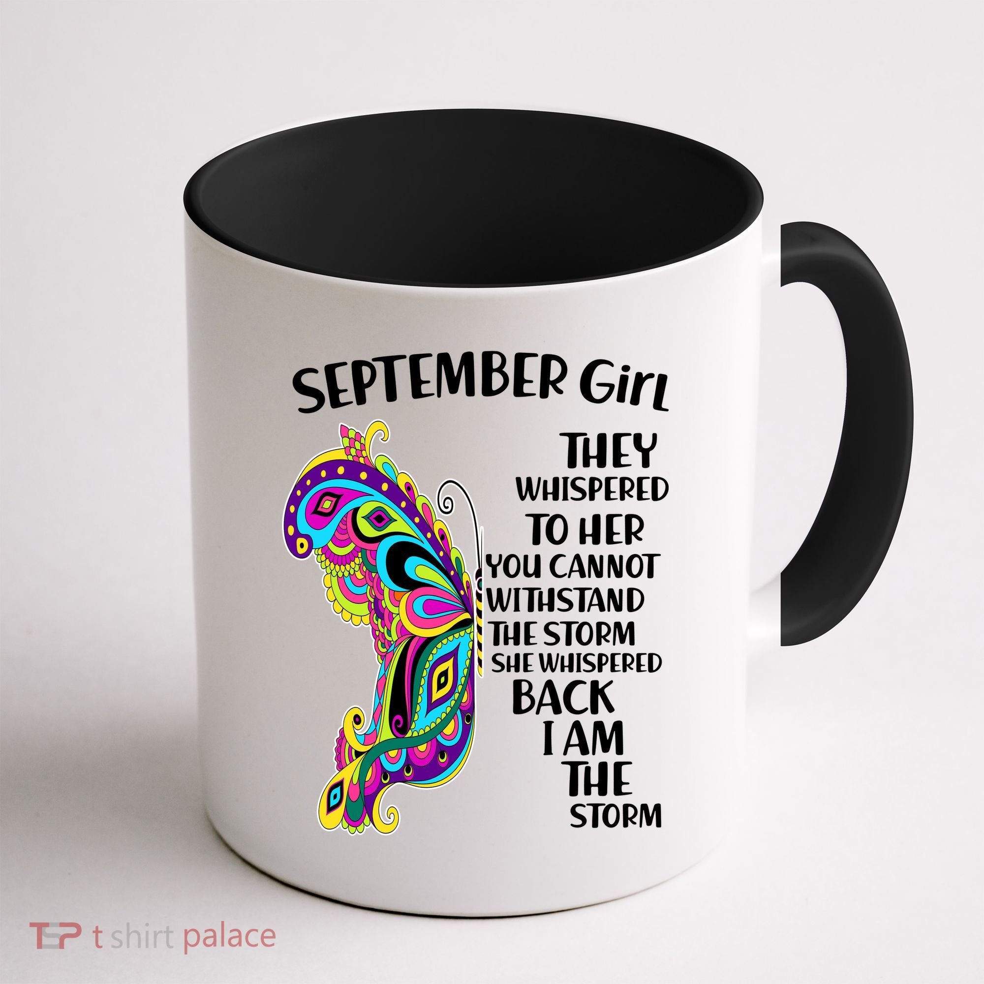 September Girl Paisley Butterfly Coffee Mug