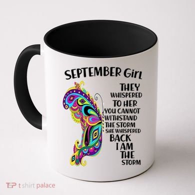 September Girl Paisley Butterfly Coffee Mug