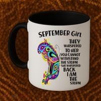 September Girl Paisley Butterfly Coffee Mug thumb 2