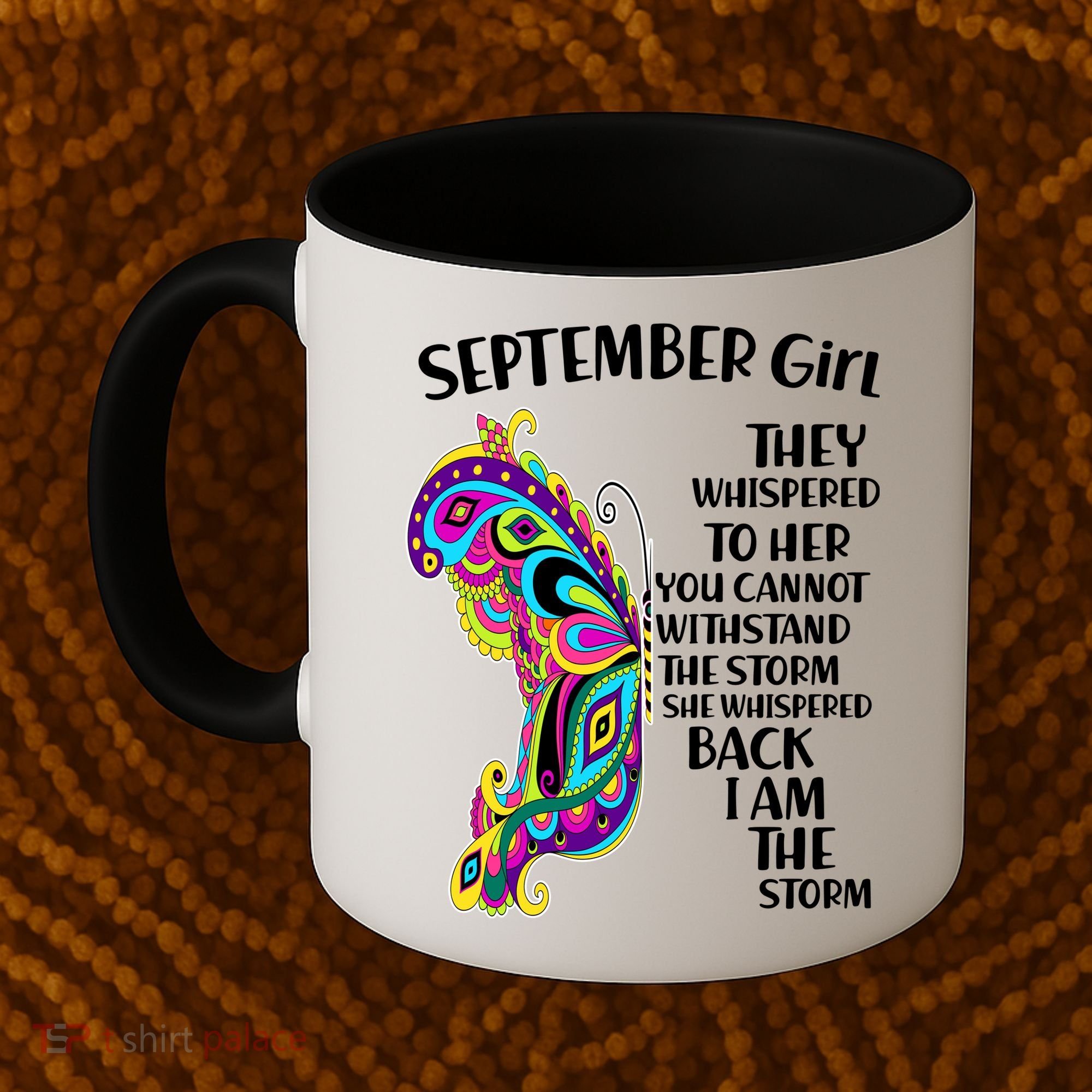 September Girl Paisley Butterfly Coffee Mug