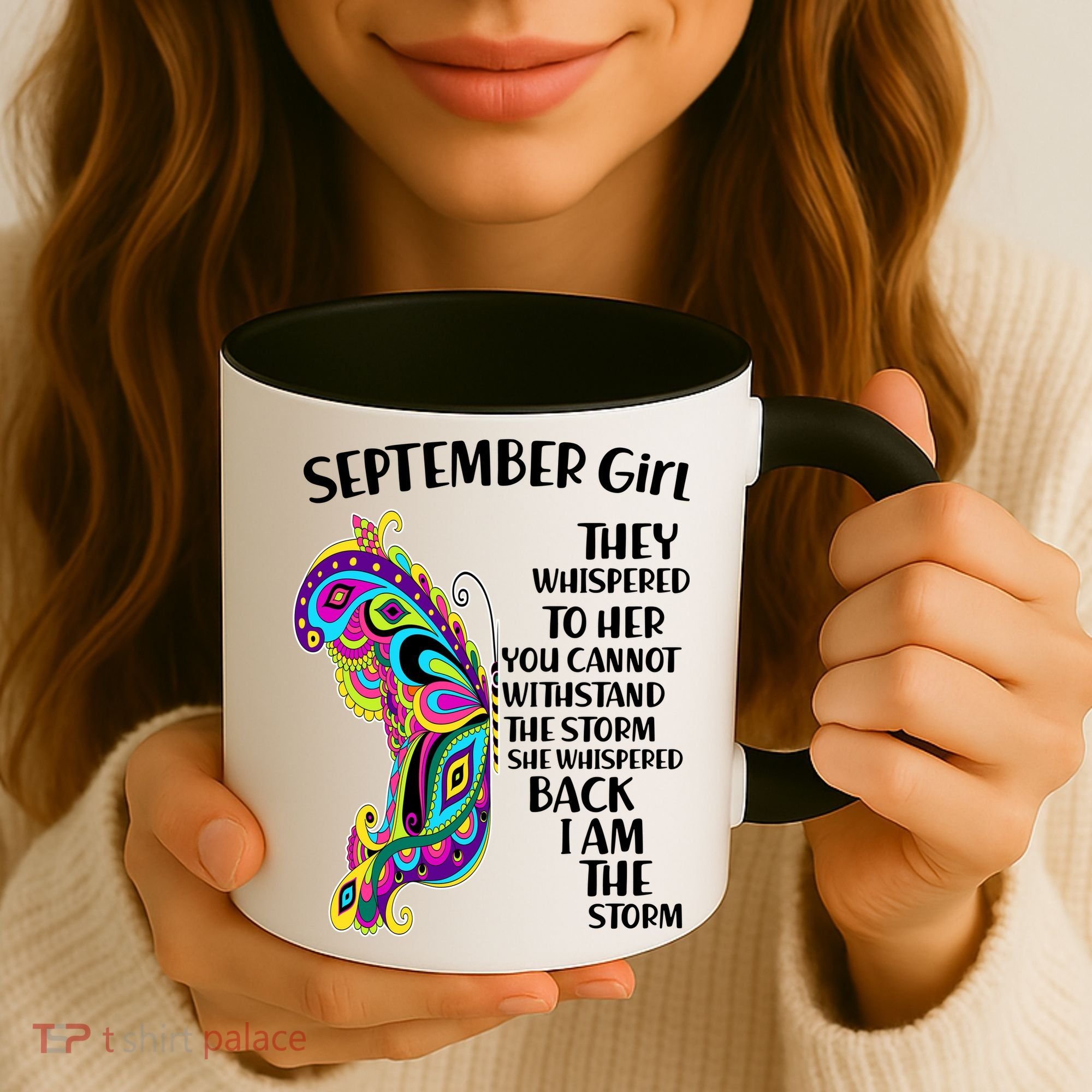 September Girl Paisley Butterfly Coffee Mug
