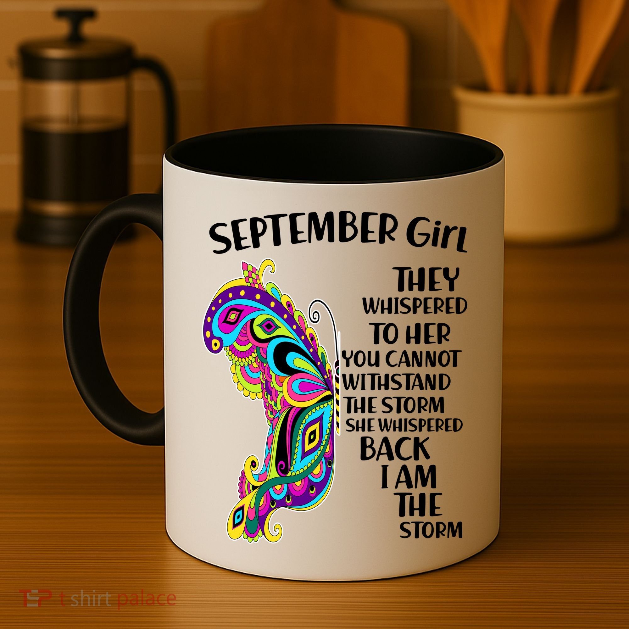 September Girl Paisley Butterfly Coffee Mug